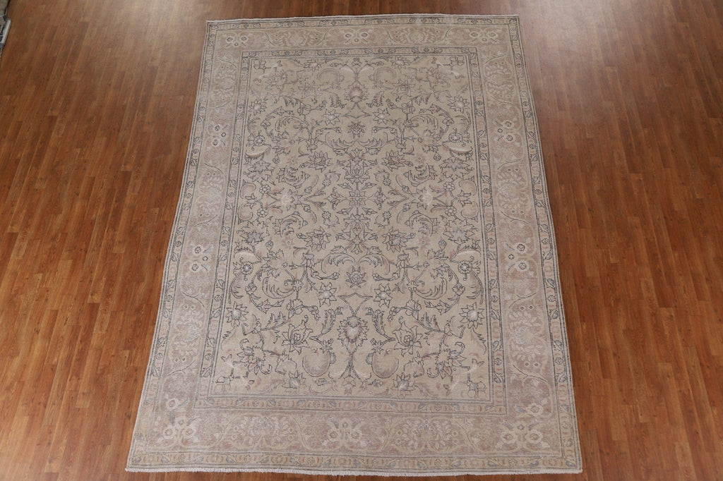 Distressed Tabriz Persian Area Rug 8x12