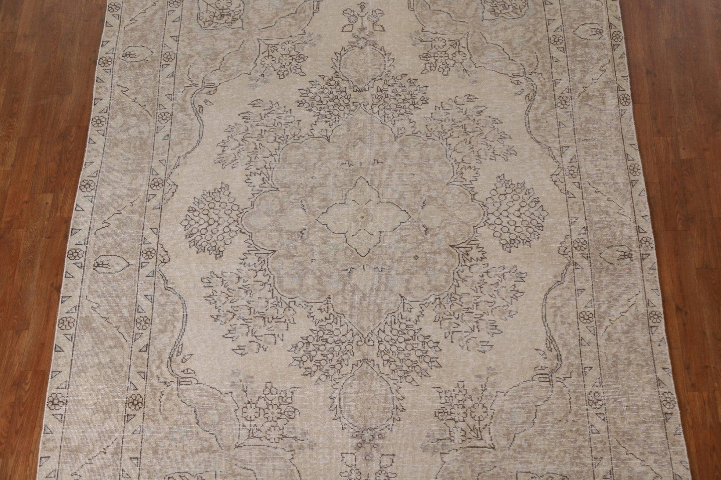 Distressed Tabriz Persian Area Rug 7x10