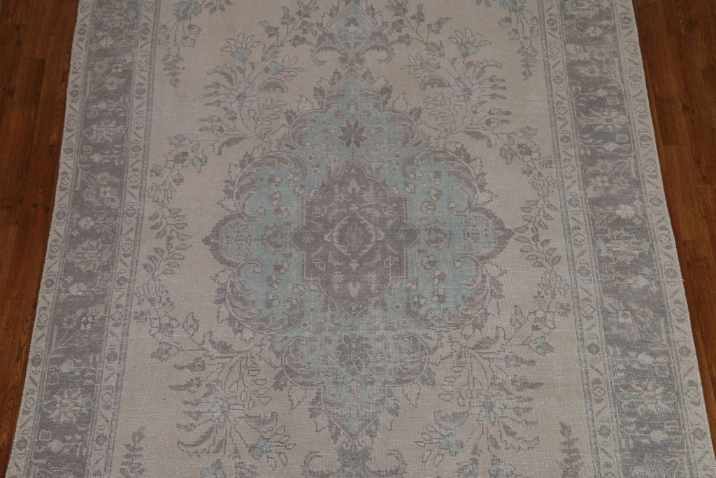 Distressed Tabriz Persian Area Rug 6x10