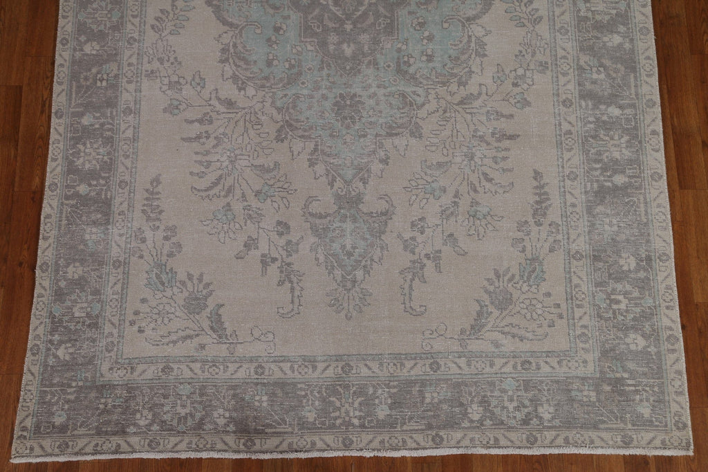 Distressed Tabriz Persian Area Rug 6x10