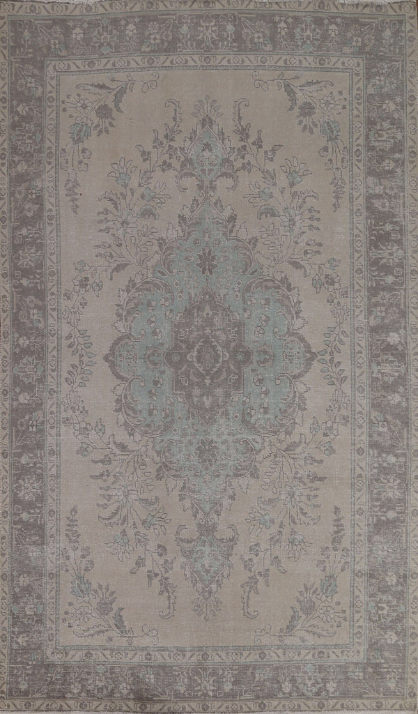 Distressed Tabriz Persian Area Rug 6x10