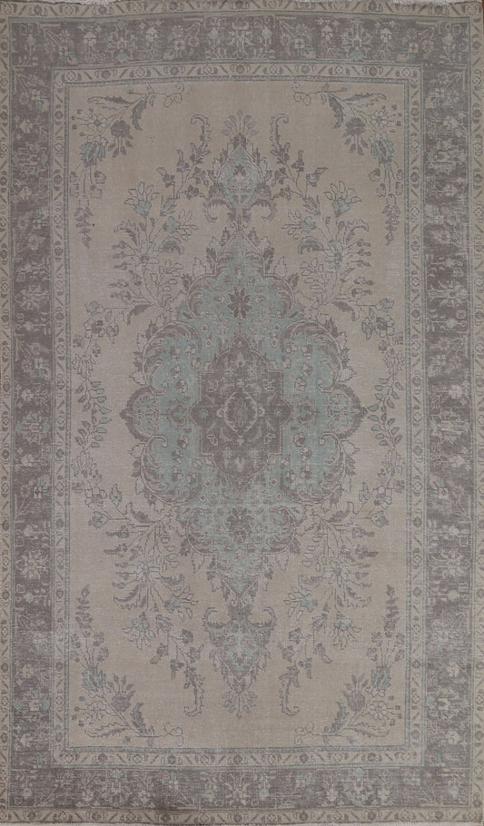 Distressed Tabriz Persian Area Rug 6x10