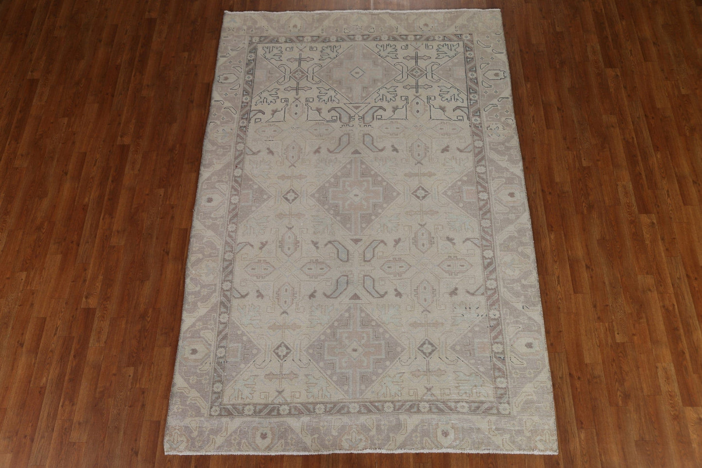 Distressed Tabriz Persian Area Rug 6x9