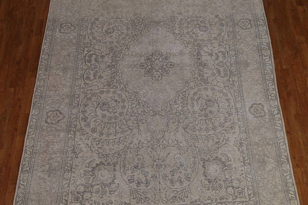 Distressed Tabriz Persian Area Rug 7x10