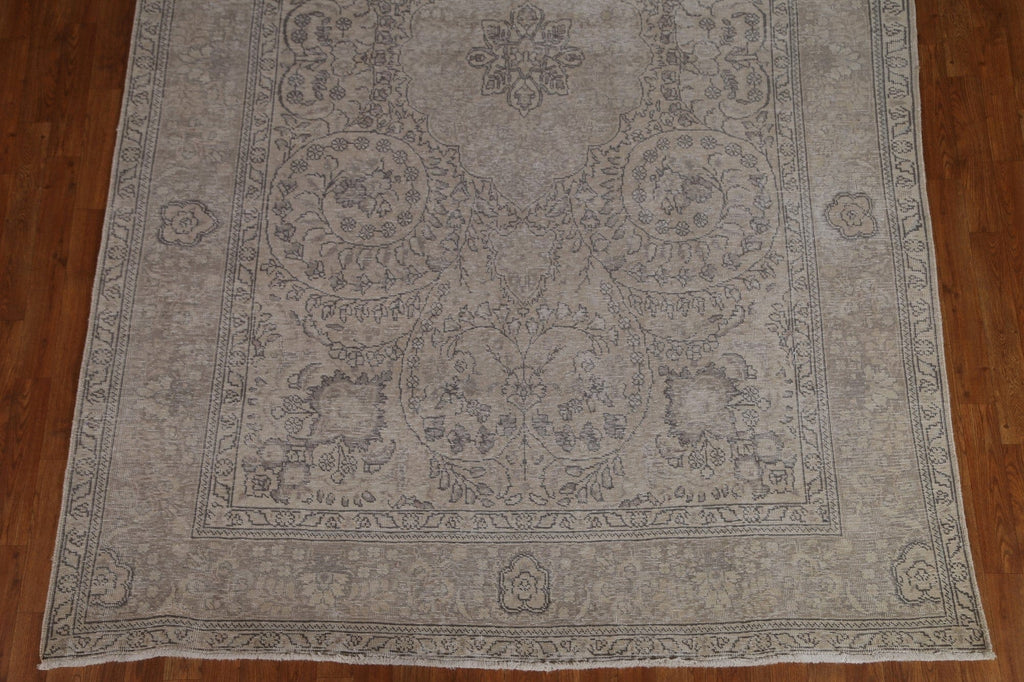 Distressed Tabriz Persian Area Rug 7x10