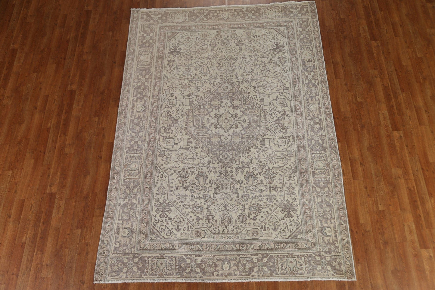 Distressed Tabriz Persian Area Rug 6x9