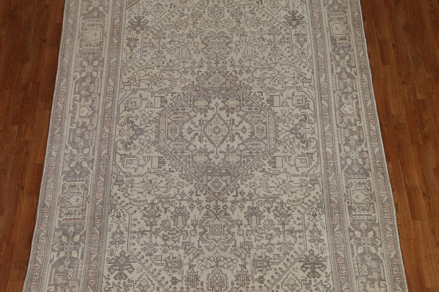 Distressed Tabriz Persian Area Rug 6x9