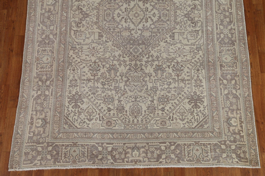 Distressed Tabriz Persian Area Rug 6x9