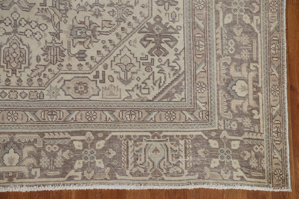 Distressed Tabriz Persian Area Rug 6x9