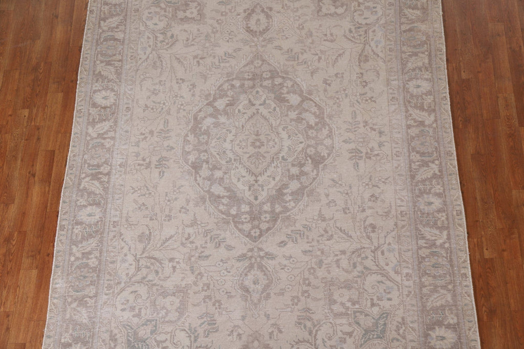 Distressed Tabriz Persian Area Rug 6x9