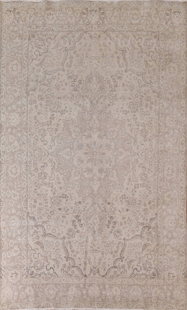 Distressed Tabriz Persian Area Rug 6x10