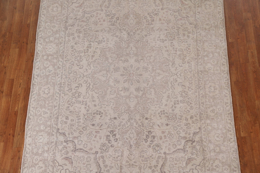 Distressed Tabriz Persian Area Rug 6x10