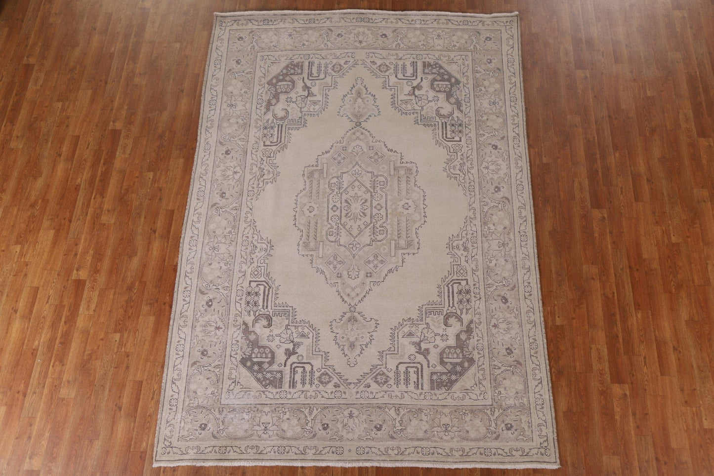 Distressed Tabriz Persian Area Rug 7x10