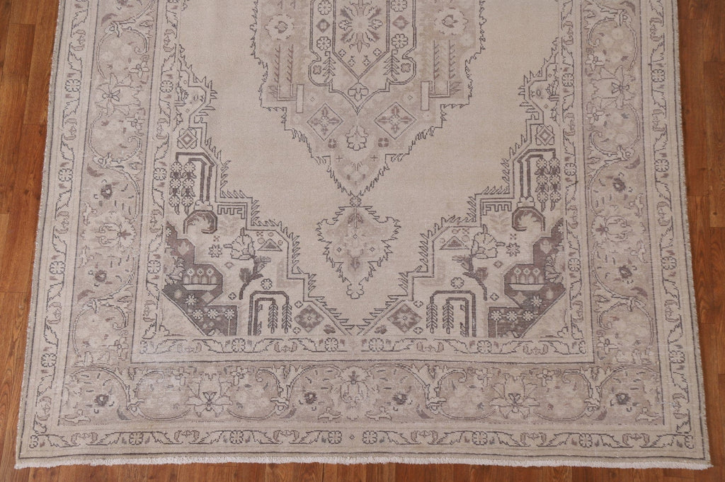 Distressed Tabriz Persian Area Rug 7x10