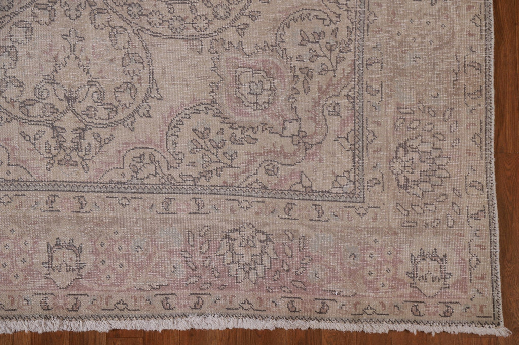 Distressed Tabriz Persian Area Rug 7x10