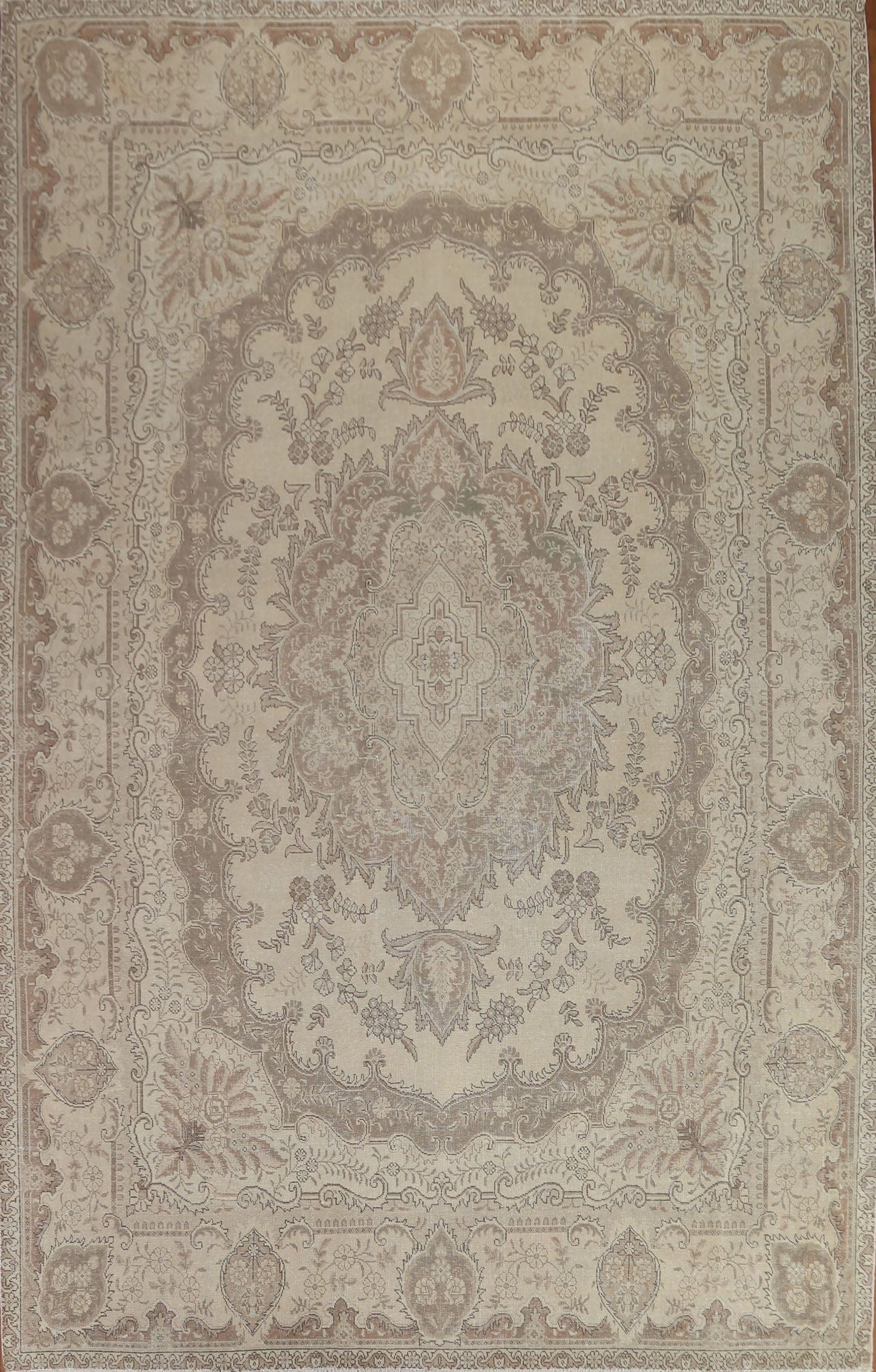 Distressed Tabriz Persian Area Rug 10x13