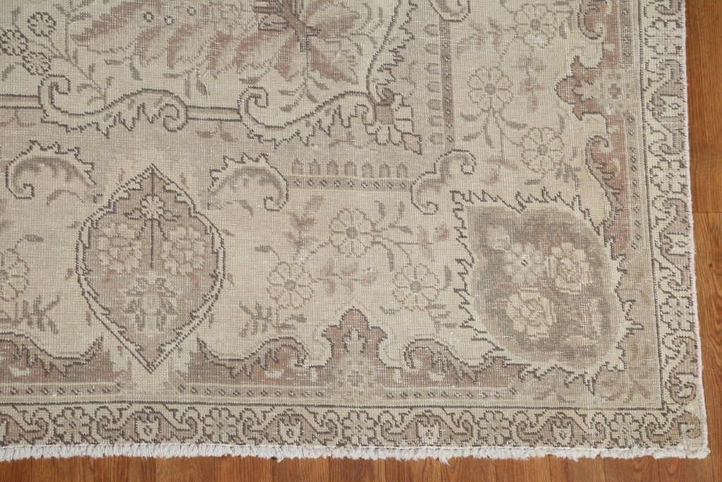 Distressed Tabriz Persian Area Rug 10x13