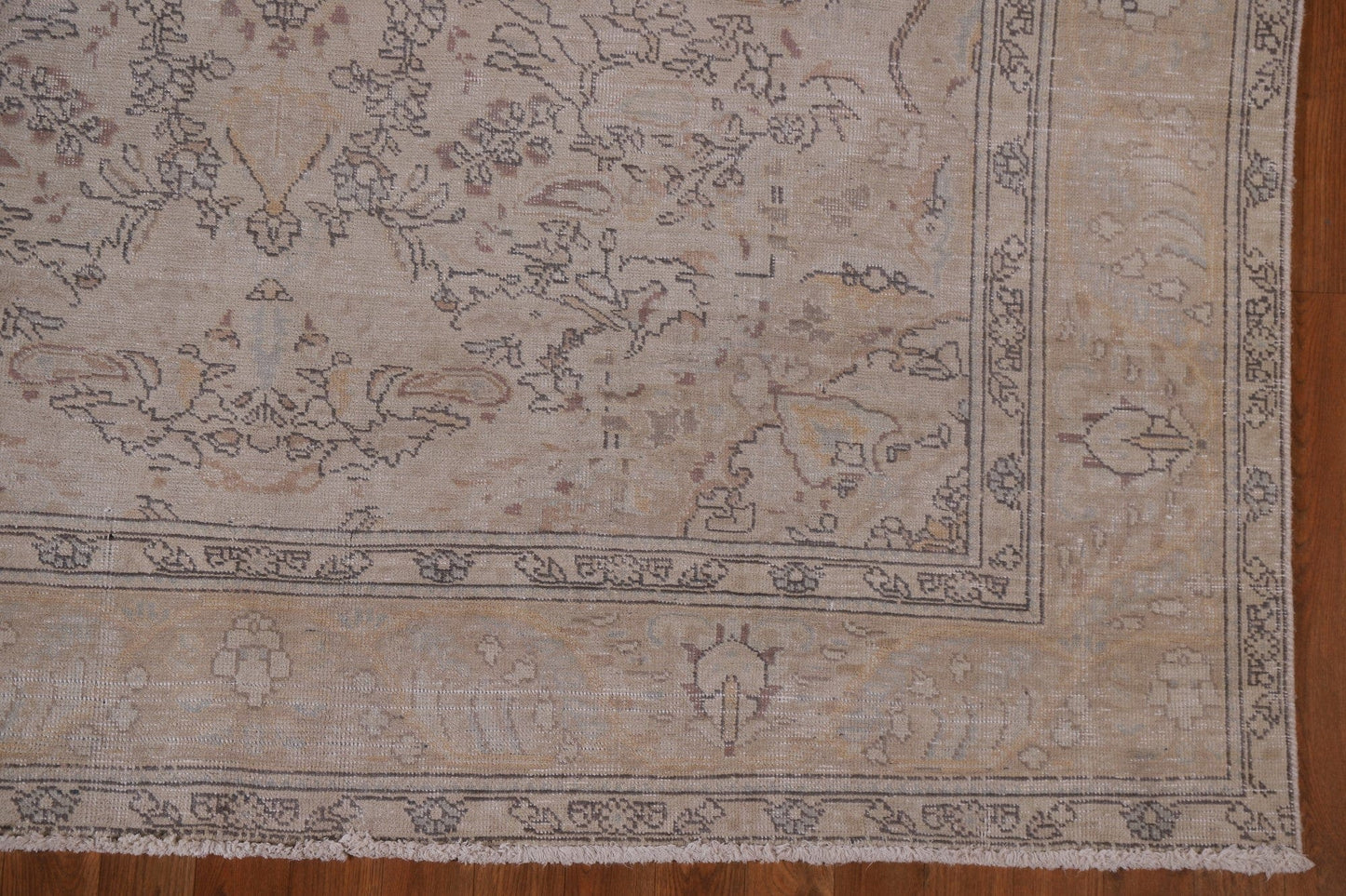 Distressed Tabriz Persian Area Rug 7x10