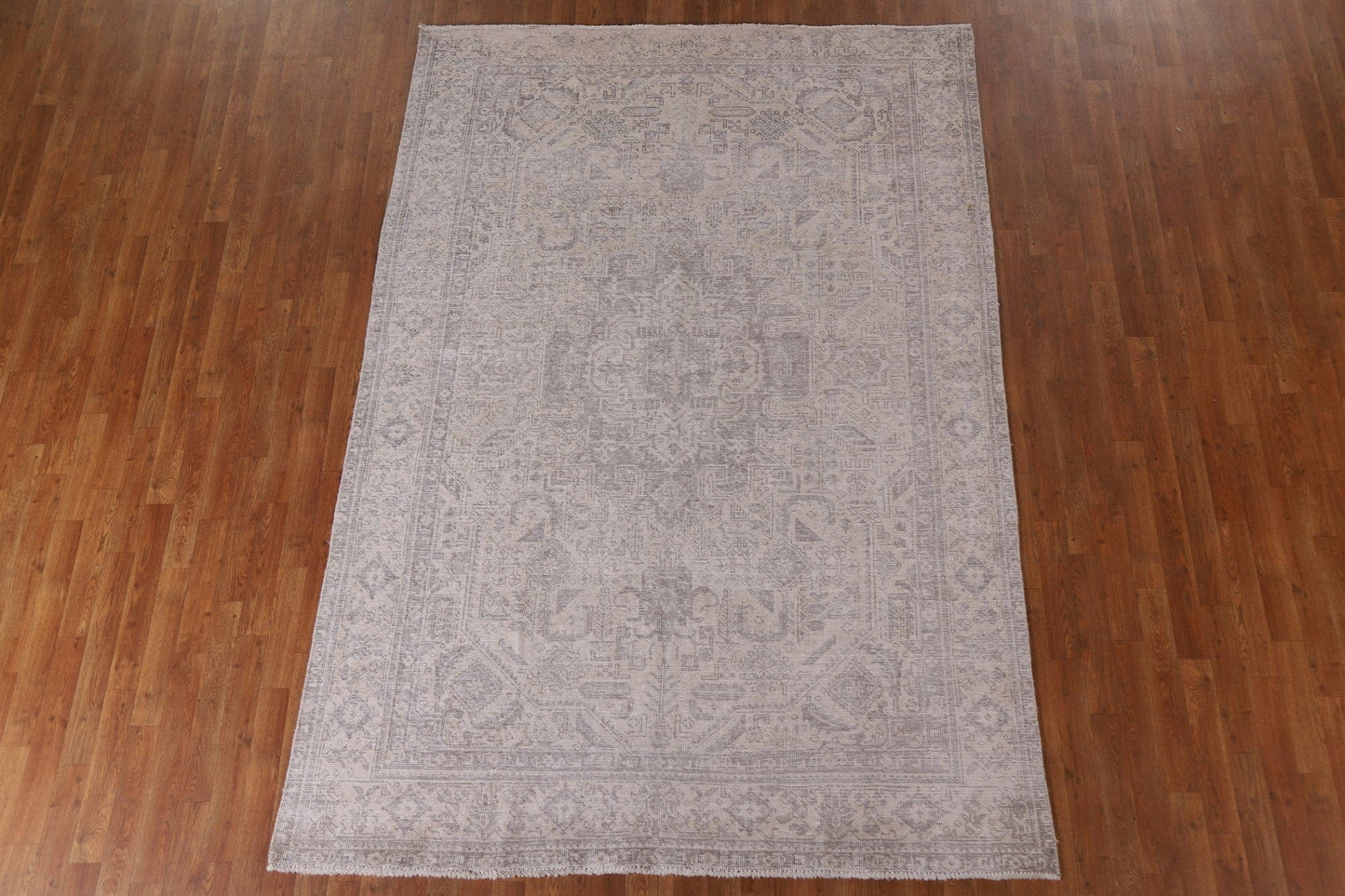 Distressed Tabriz Persian Area Rug 6x9