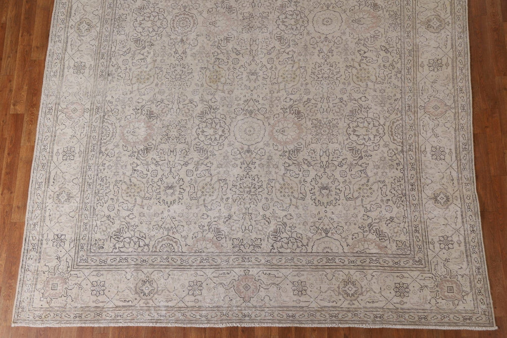 Distressed Tabriz Persian Area Rug 8x11