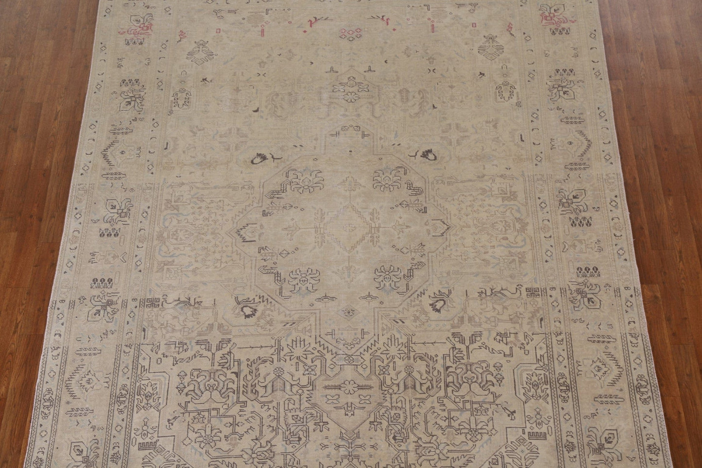 Distressed Tabriz Persian Area Rug 7x10