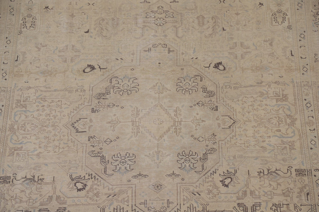 Distressed Tabriz Persian Area Rug 7x10