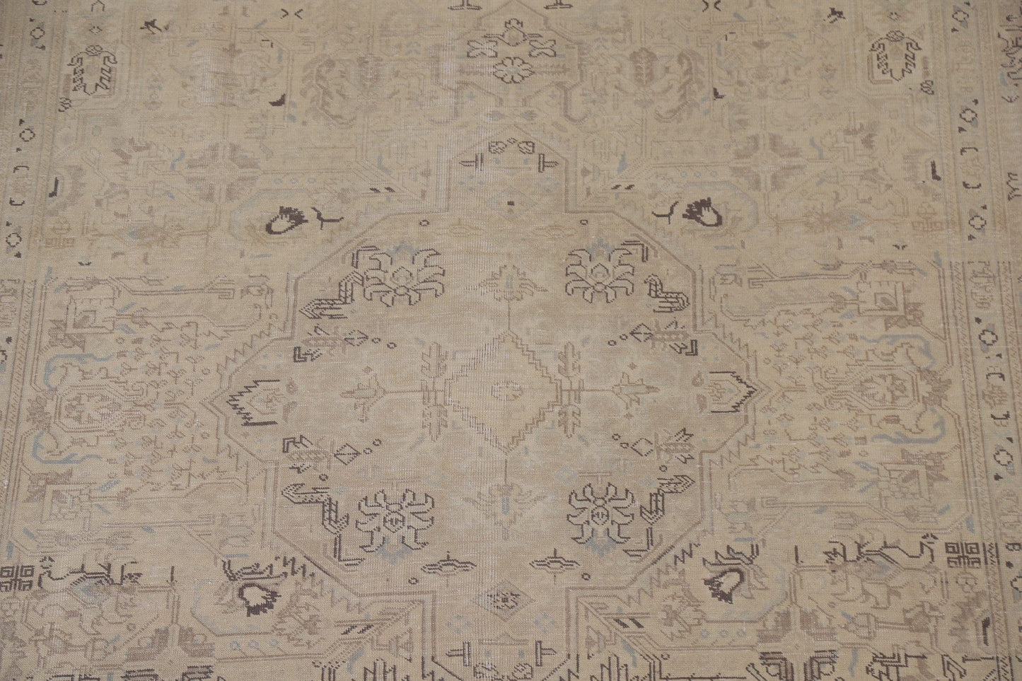 Distressed Tabriz Persian Area Rug 7x10