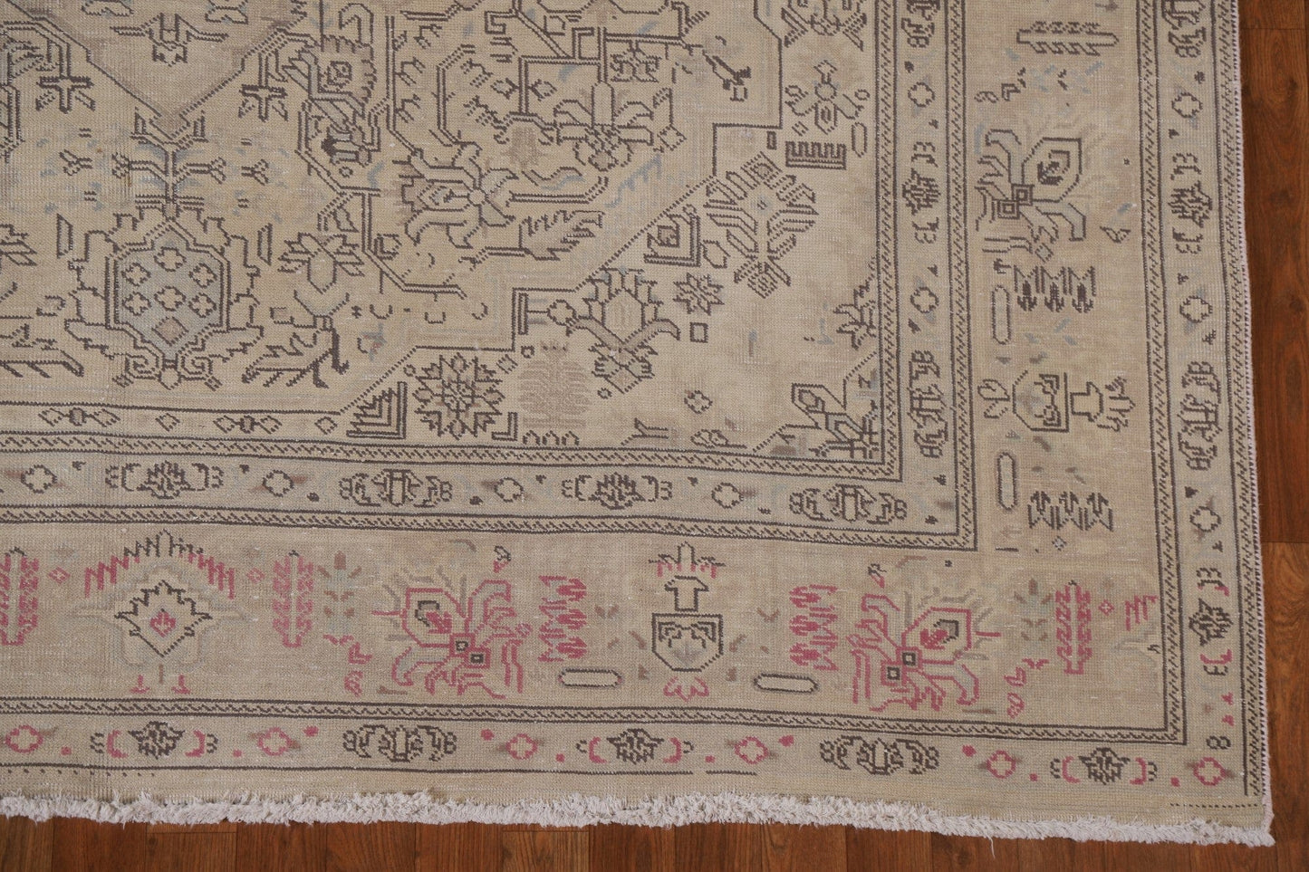 Distressed Tabriz Persian Area Rug 7x10