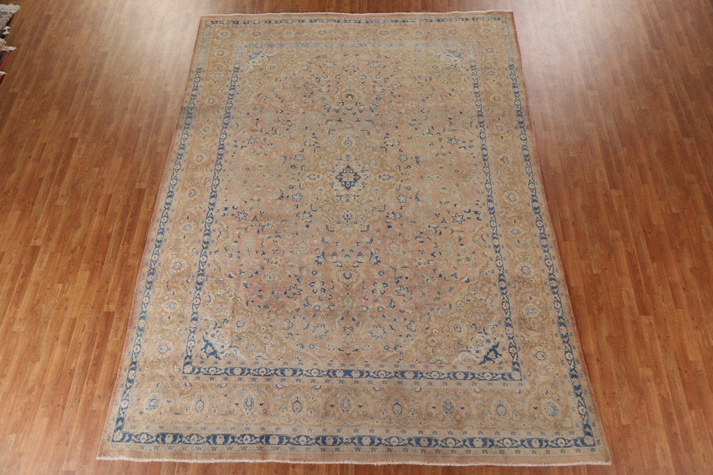 Vintage Wool Sarouk Persian Area Rug 9x13