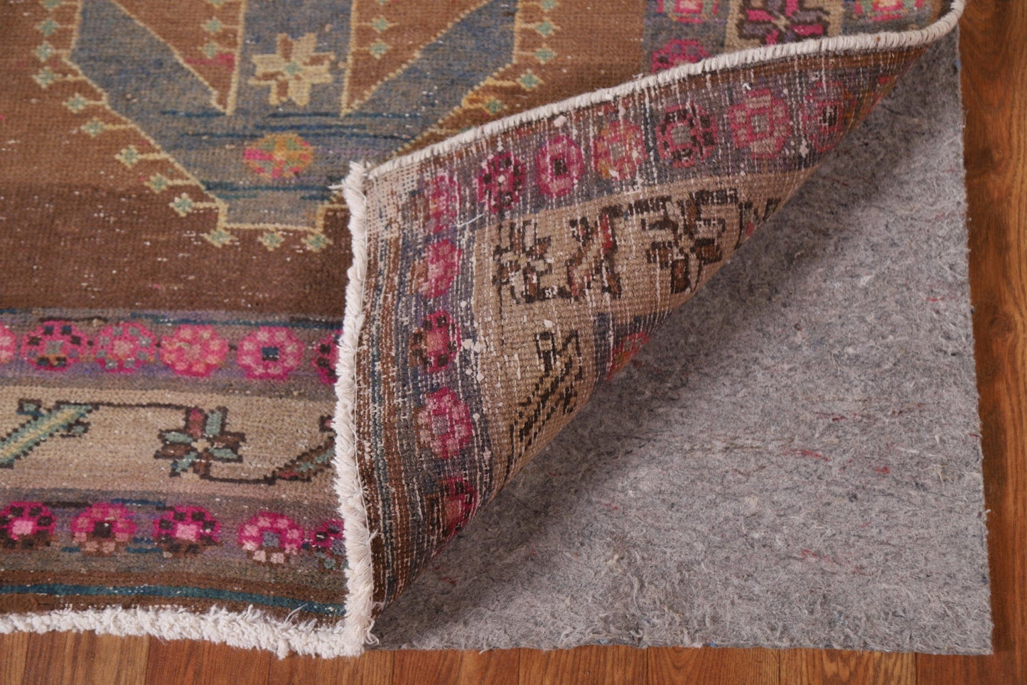 Distressed Ardebil Persian Runner Rug 3x13