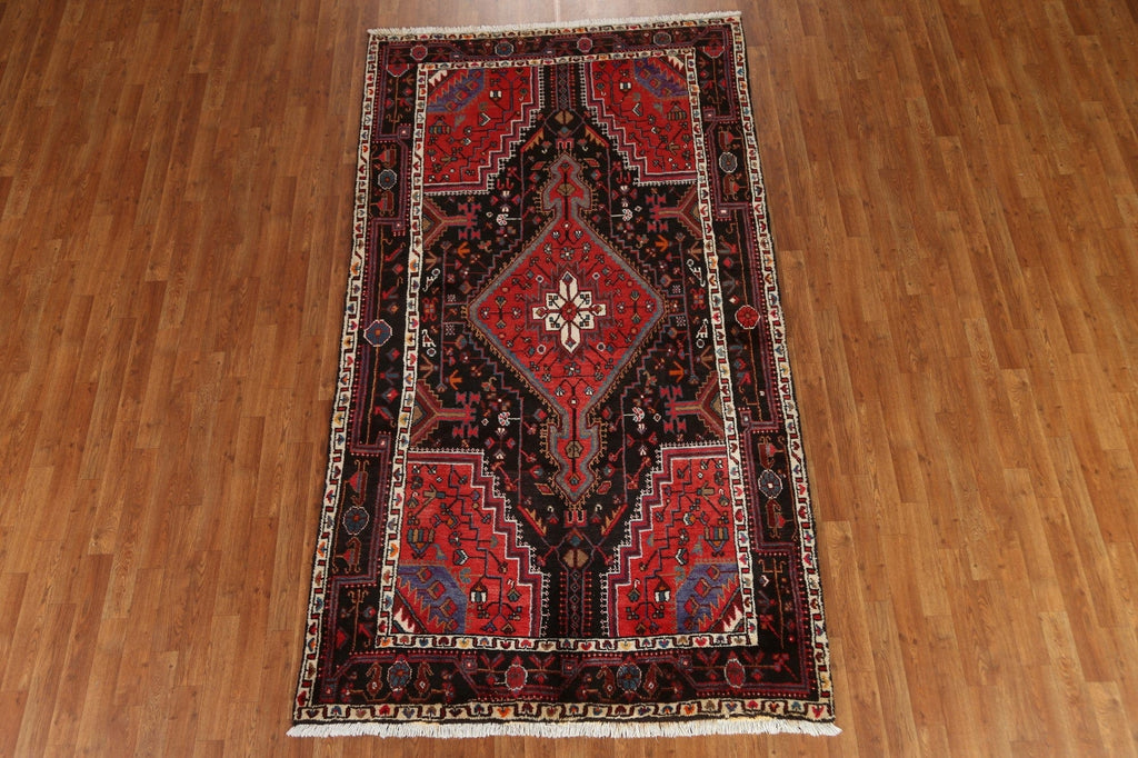 Tribal Hamedan Persian Area Rug 5x9