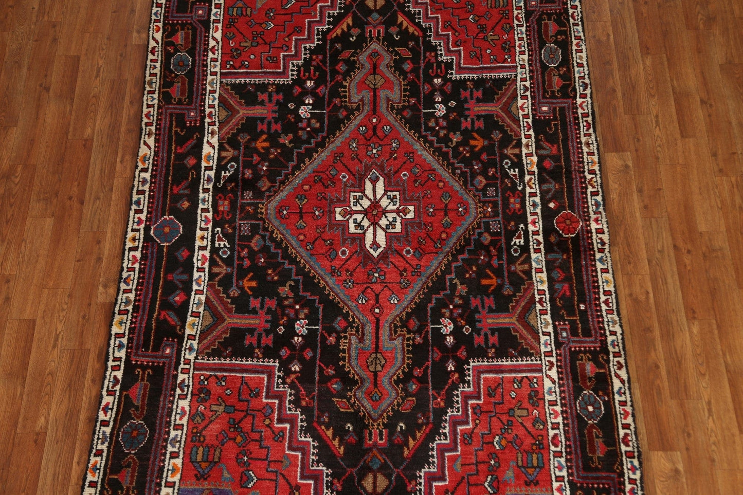 Tribal Hamedan Persian Area Rug 5x9