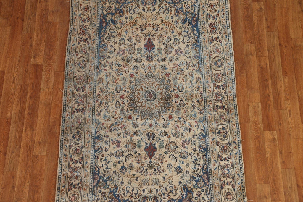 Antique Wool Nain Persian Area Rug 4x7