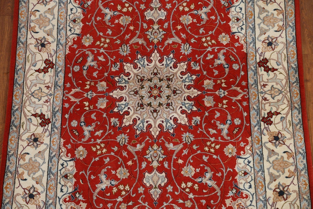 Wool & Silk Isfahan Persian Area Rug 4x6