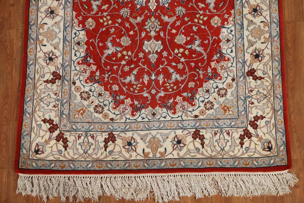 Wool & Silk Isfahan Persian Area Rug 4x6