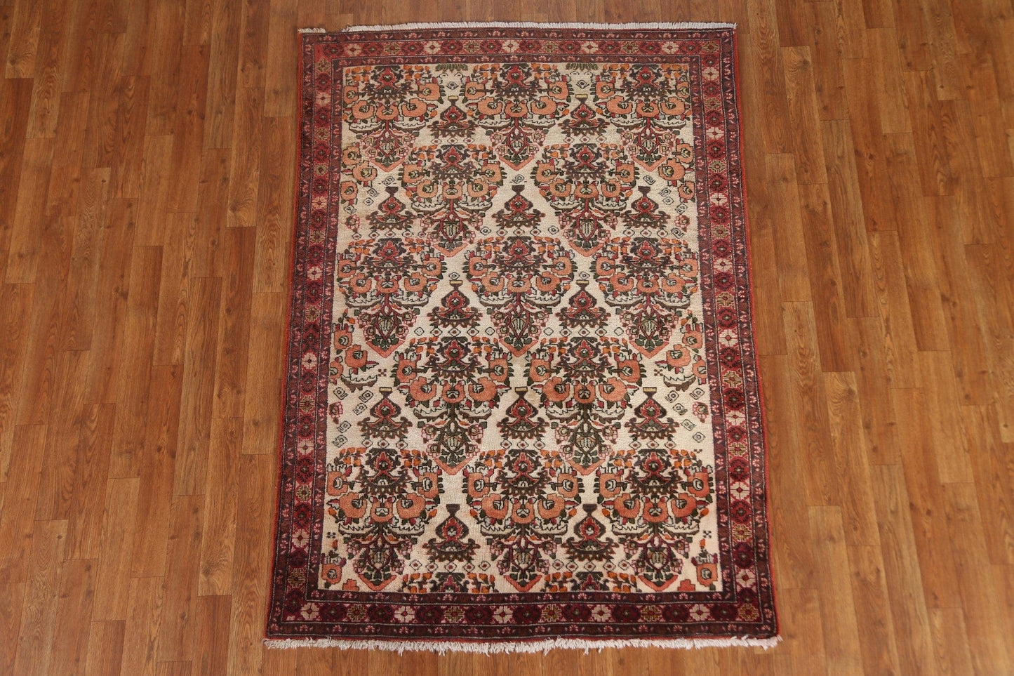 All-Over Floral Sirjan Persian Area Rug 4x6