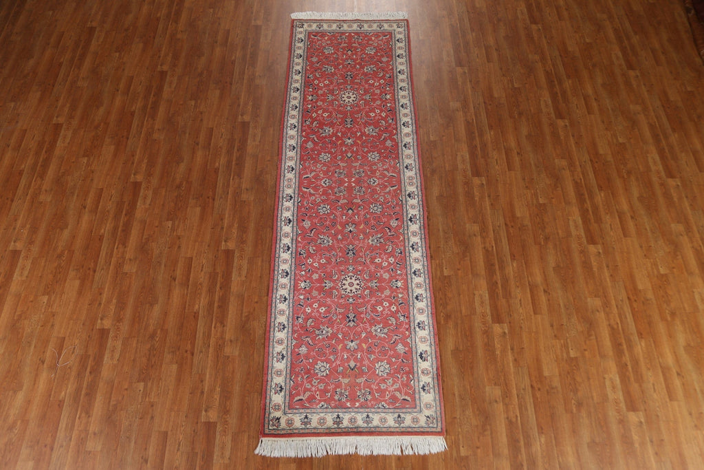 Vintage Floral Kashan Runner Rug 3x10