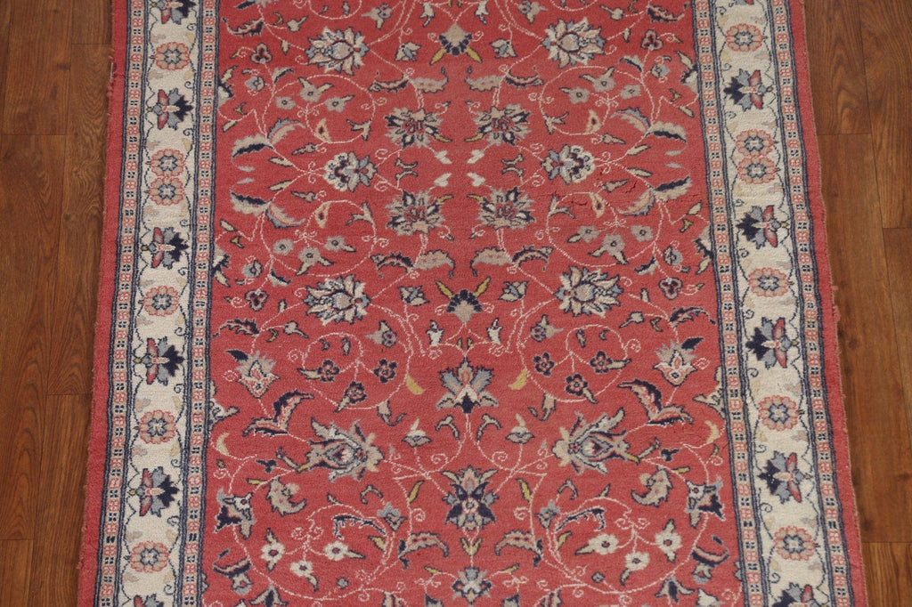 Vintage Floral Kashan Runner Rug 3x10