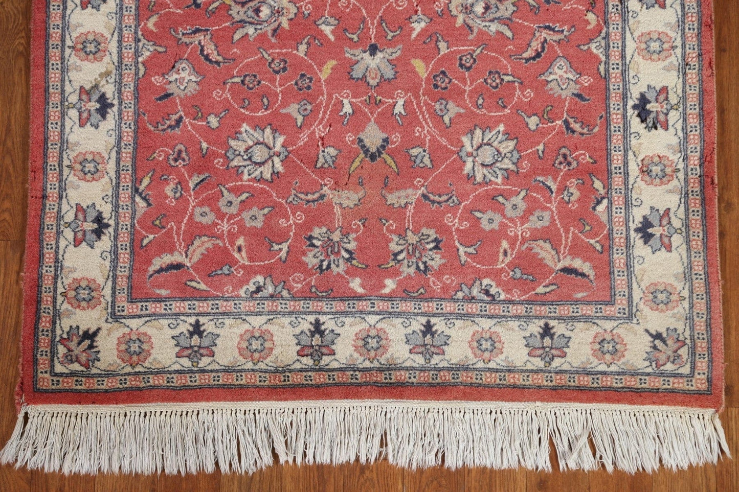 Vintage Floral Kashan Runner Rug 3x10