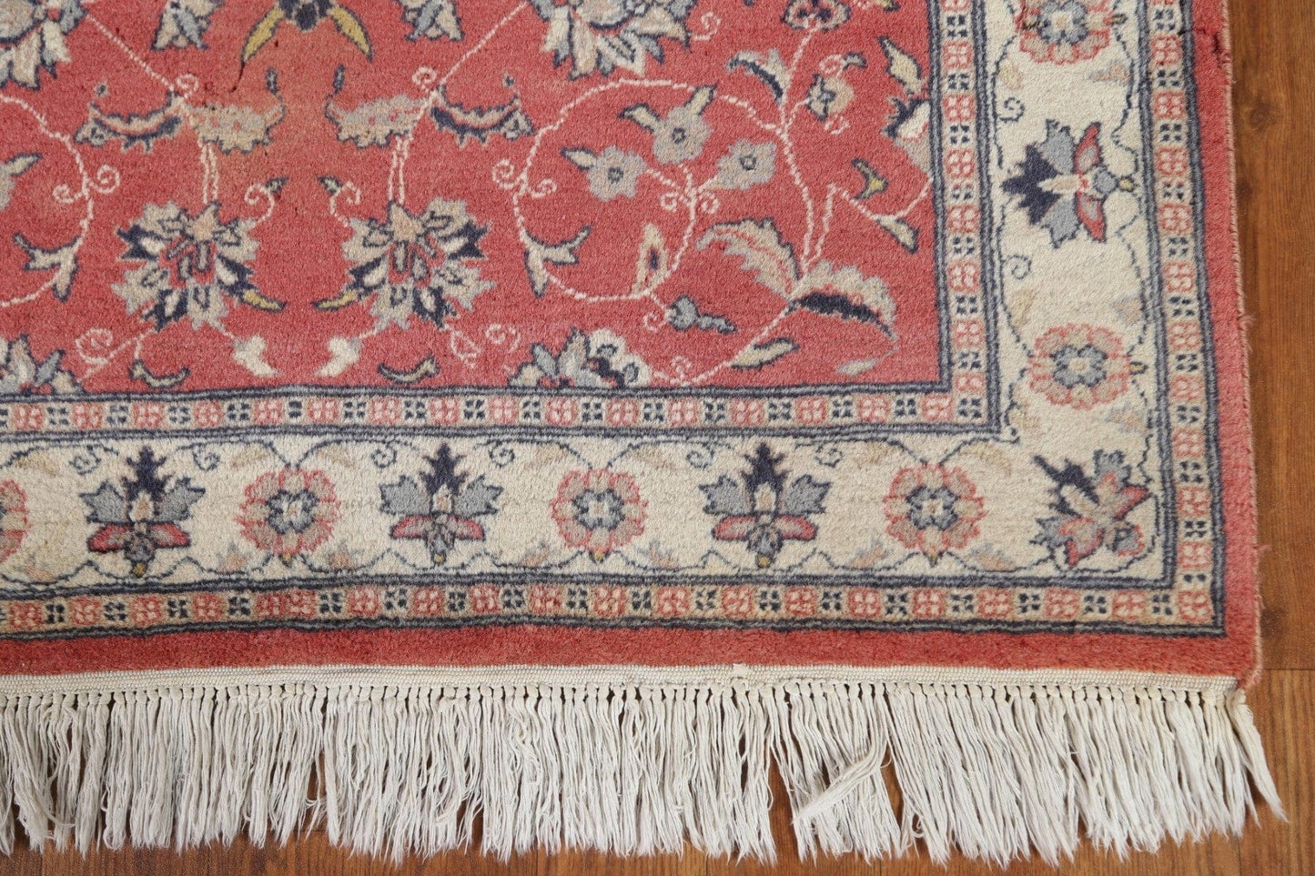 Vintage Floral Kashan Runner Rug 3x10