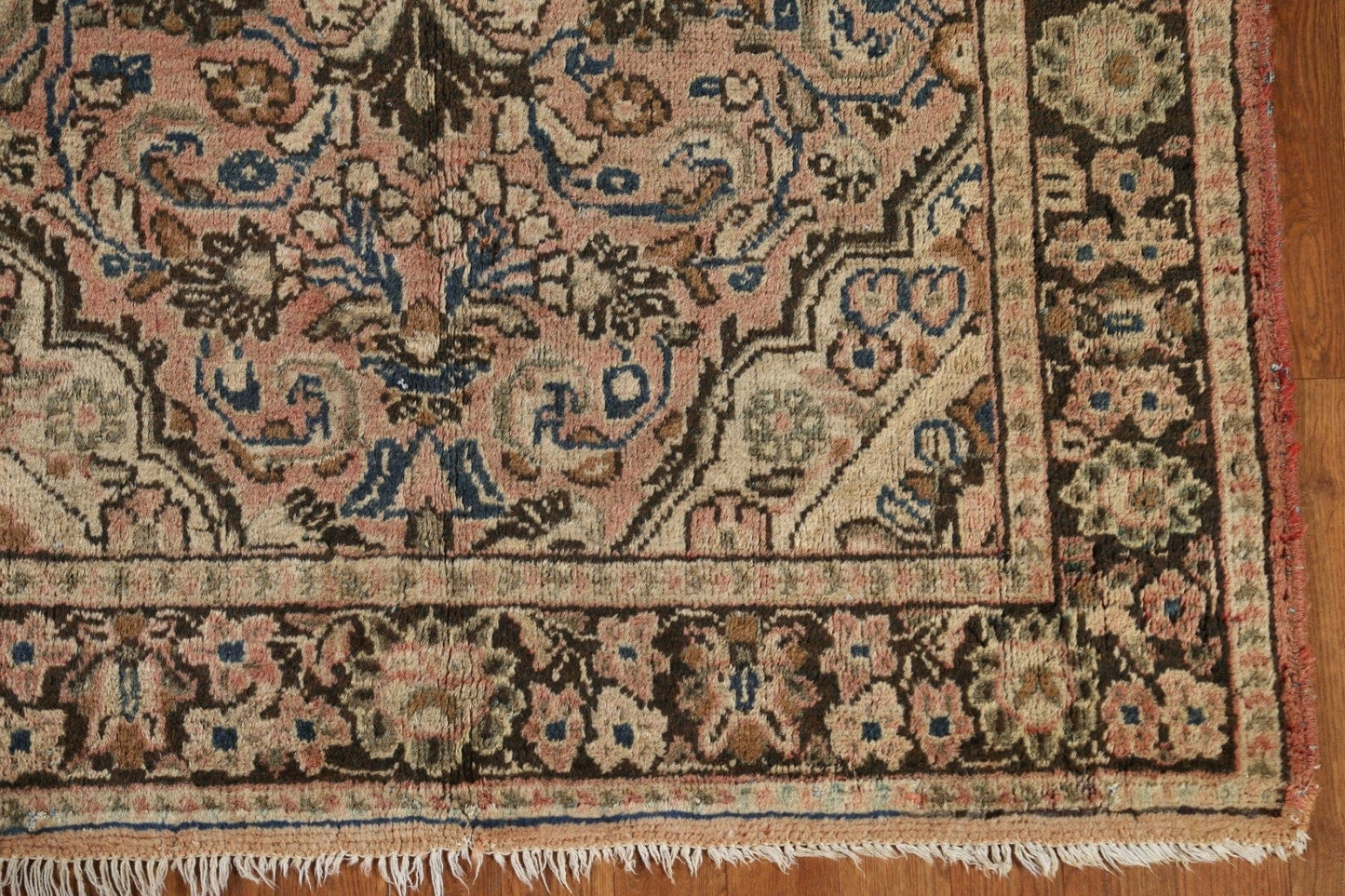 Antique Wool Mahal Persian Area Rug 4x7