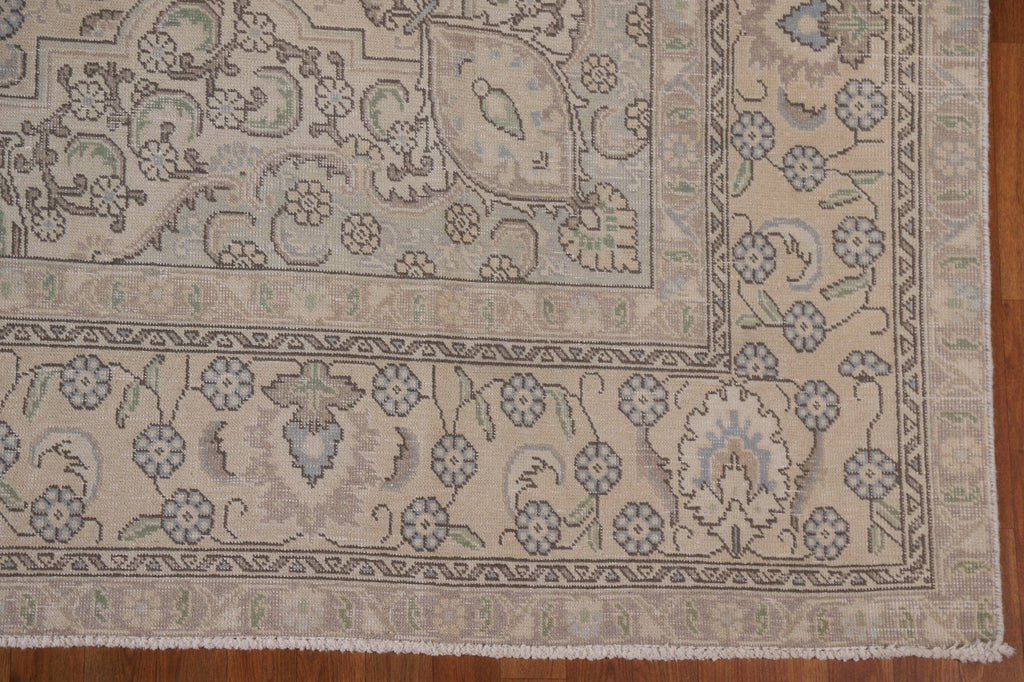 Distressed Tabriz Persian Area Rug 9x13