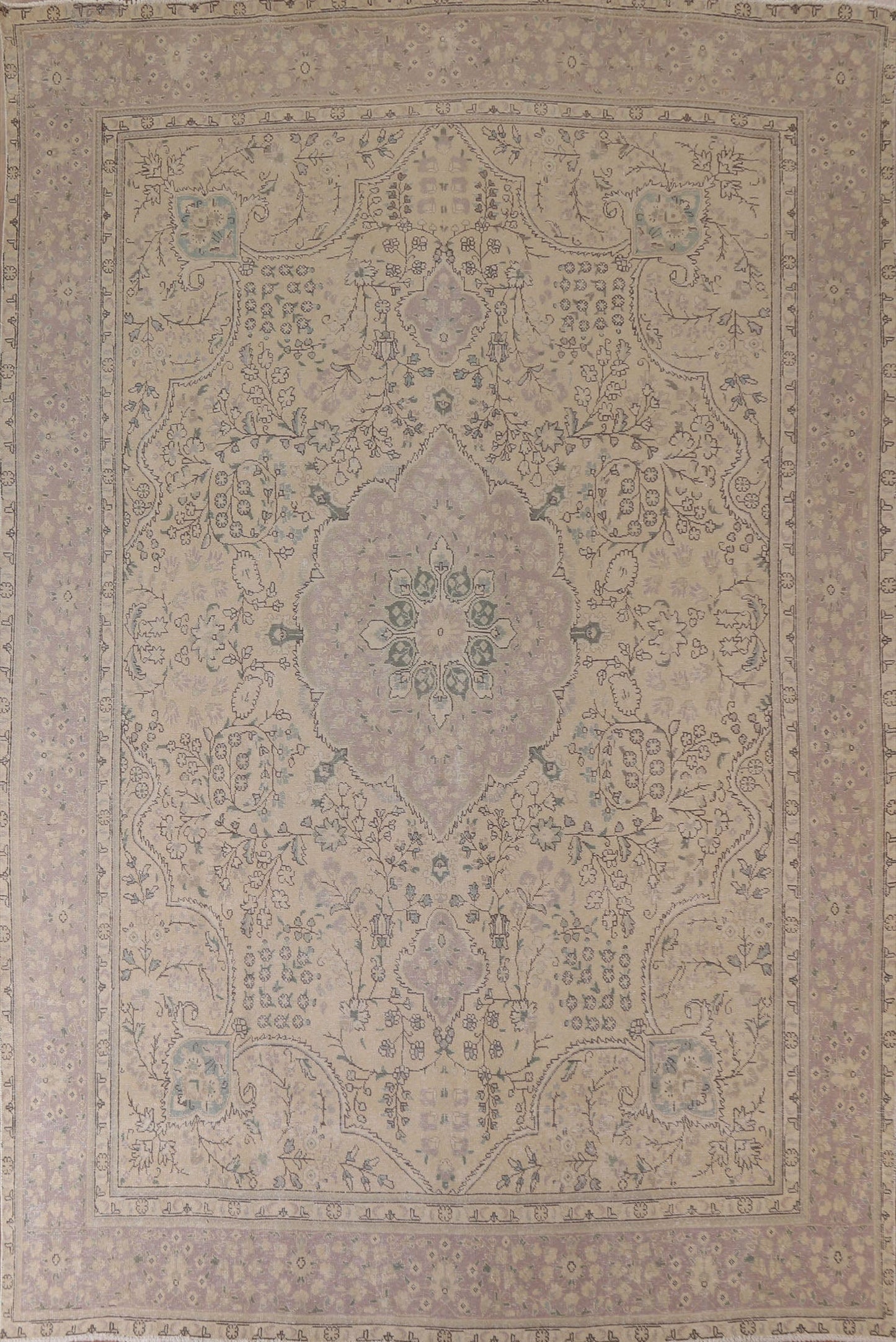 Distressed Tabriz Persian Area Rug 9x13