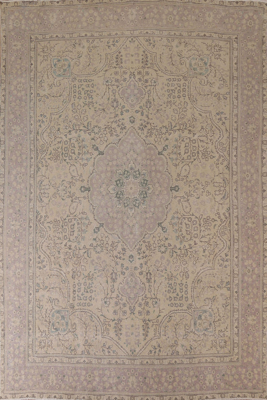 Distressed Tabriz Persian Area Rug 9x13