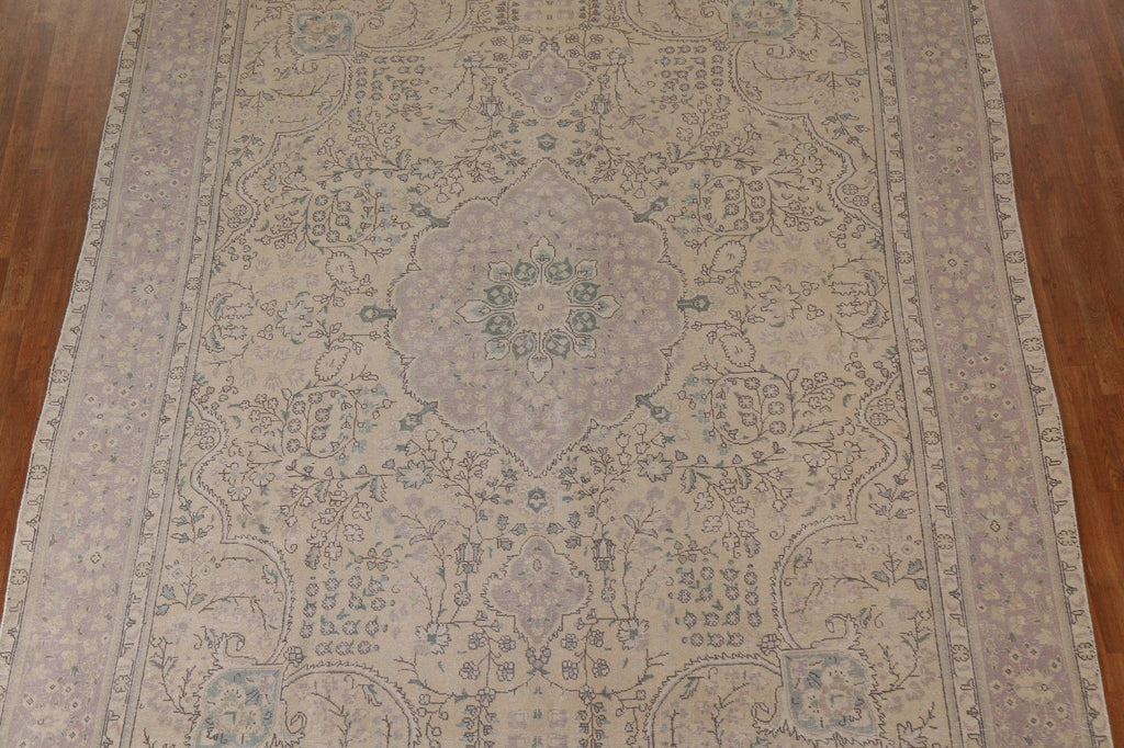 Distressed Tabriz Persian Area Rug 9x13