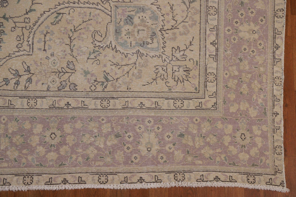 Distressed Tabriz Persian Area Rug 9x13