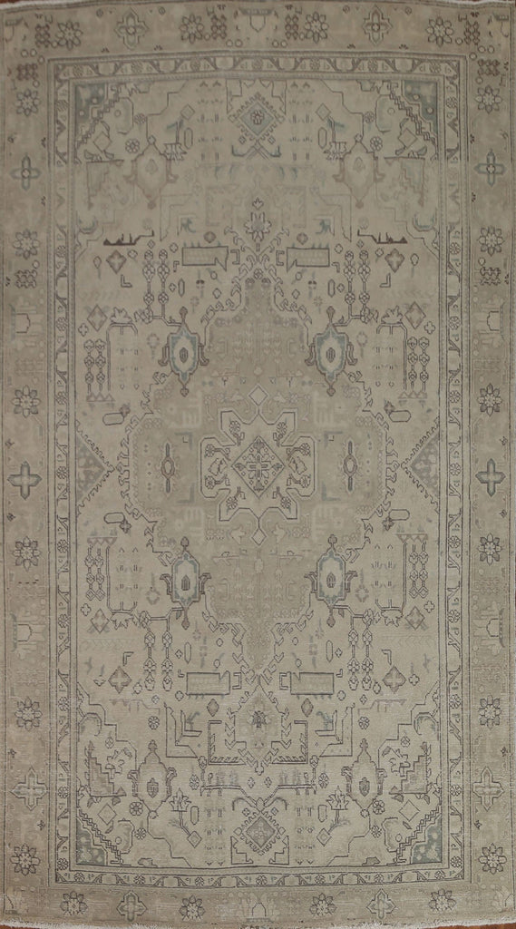 Distressed Tabriz Persian Area Rug 6x10