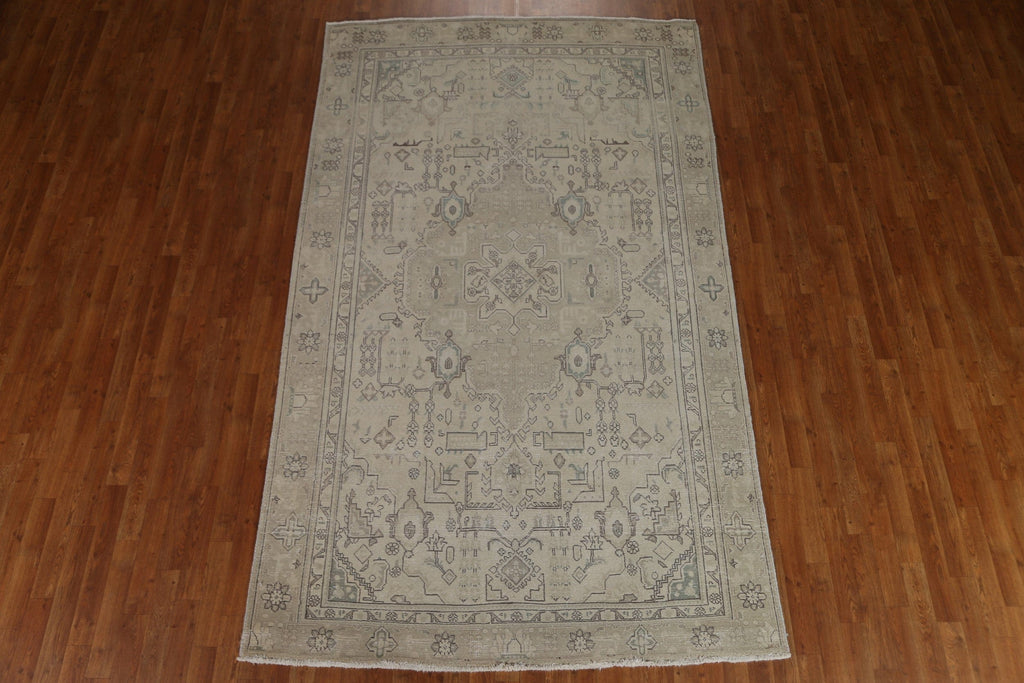 Distressed Tabriz Persian Area Rug 6x10