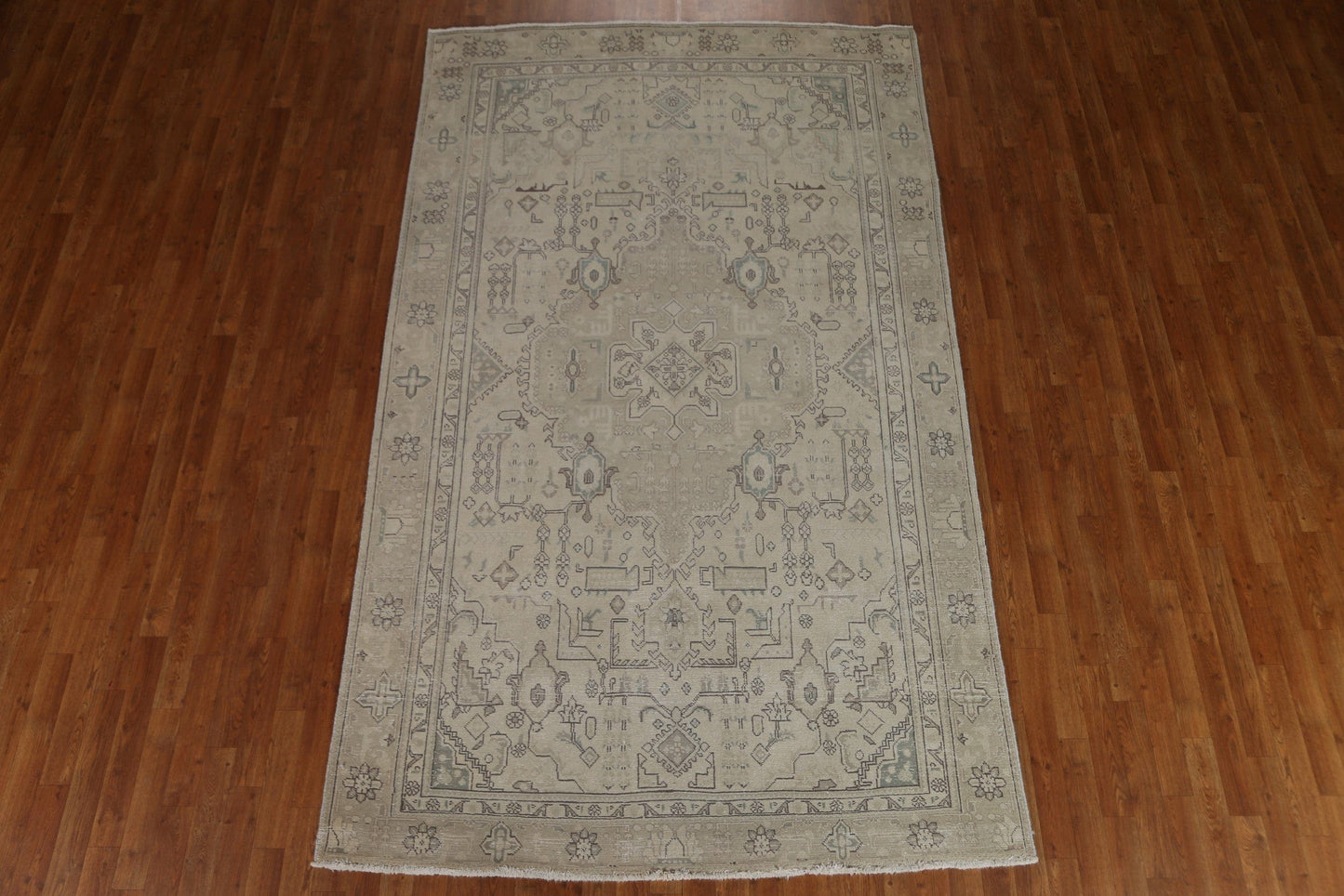 Distressed Tabriz Persian Area Rug 6x10