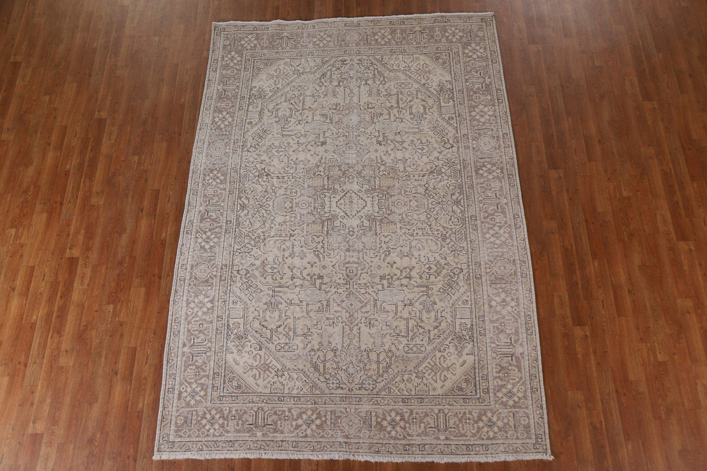 Distressed Tabriz Persian Area Rug 7x10